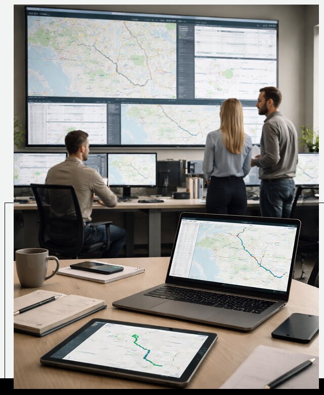 Трекинг грузов и Fleet Management, мониторинг автопарка в Нягани