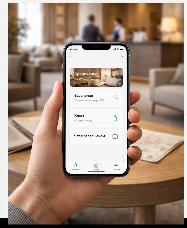 Мобильное приложение для гостей отеля в Нягани, управление сервисом